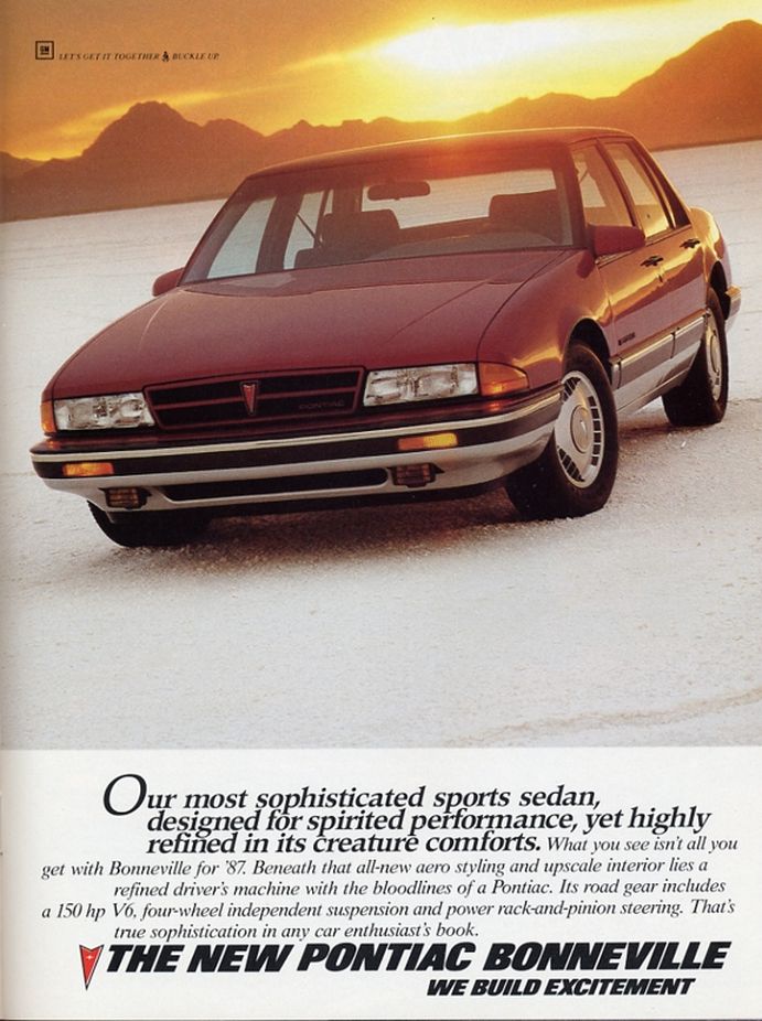 1987 Pontiac Auto Advertising